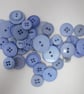 40g Mixed Light Blue Buttons - Image 3