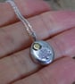 Sterling silver and brass 'Mighty oak' pendant  - Image 3