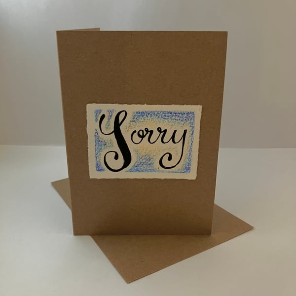 Sorry - Blue Greetings Card