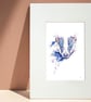 Badger watercolour print, painting, illustration, woodland, British wildlife - Image 5