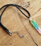 Handmade quartz ombre rainbow point choker necklace - Image 3