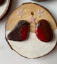Set of three Pebble Robin hanging wood slice  - Image 3