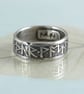 Viking Rune Ring - Rustic Viking Treasure - Runes Morte d'Arthur - Gift For Men  - Image 1