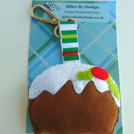 Xmas Pudding Key Ring