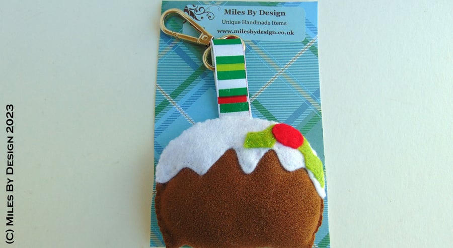 Xmas Pudding Key Ring