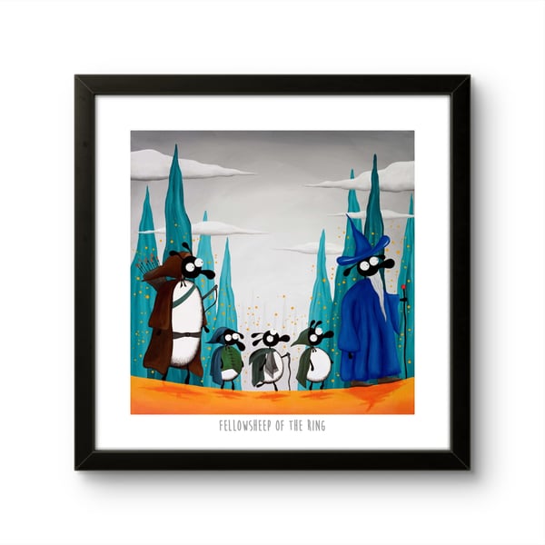Fellowsheep Of The Ring - 10" print