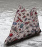Liberty Lawn handkerchief. Insects design. Cotton handkerchief. - Image 4