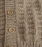 18" Patterned Fawn Round Neck Cardigan - Image 2