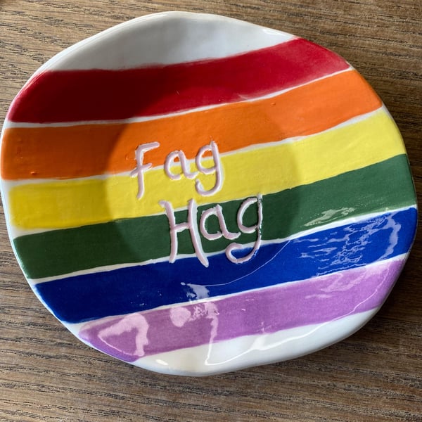 Fag Hag trinket dish