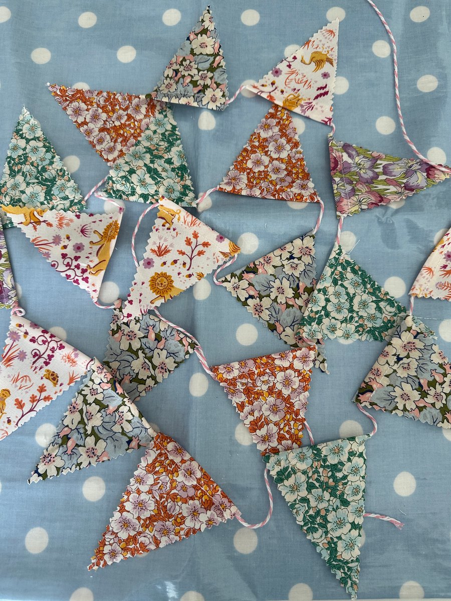 Liberty Fabric Mini Bunting