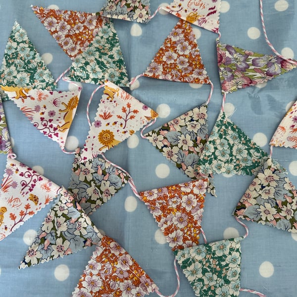 Liberty Fabric Mini Bunting