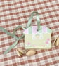 Ice Cream Sundae Pistachio - hand painted hanging decoration 