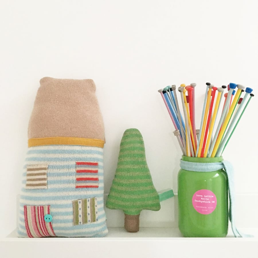 Knitted House & Tree