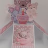 Girl's 1st Birthday Card