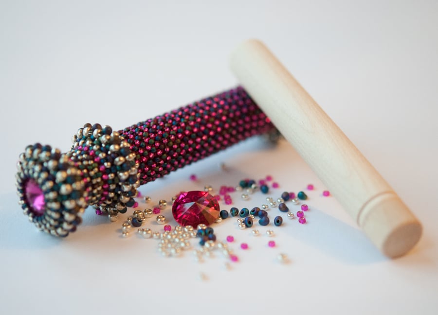 Materials Pack for Short Space Needle Case - Fuchsia, Navy & Silver