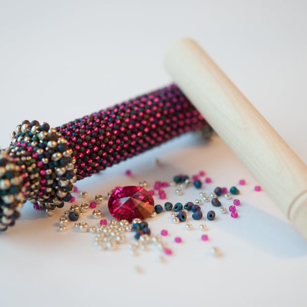 Materials Pack for Short Space Needle Case - Fuchsia, Navy & Silver