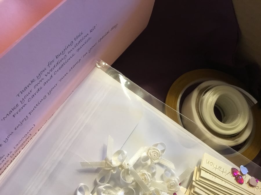 Wedding stationery kit. 