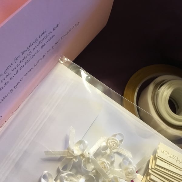 Wedding stationery kit. 