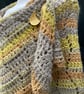 Chrysanthemum Alpaca Mushellka Textured Lace Handmade Shawl Wrap Scarf - Image 3