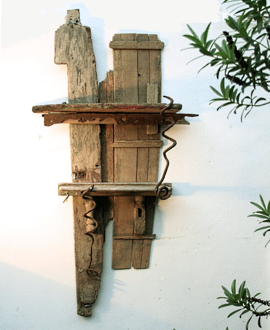 Driftwood Shelves,Large Drift Wood wall sculpture,Driftwood Art UK,150cm x 70cm