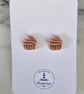 Cupcake stud earringd