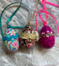 A set of 6 colourful decopatched Easter eggs  - Image 4