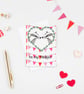 'Be my Badger' Digitally printed A6 card - Image 1