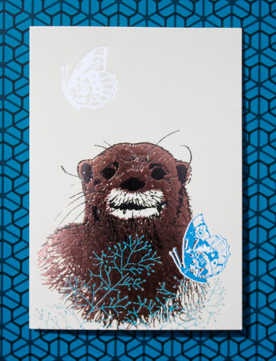Otter - Greetings Card