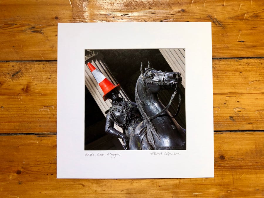 ‘Duke, Cone, Glasgow’ signed square mounted print 30 x 30cm FREE DELIVERY