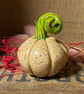 Small standing ceramic pumpkin decoration 