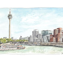 Medien Hafen, Düsseldorf, Germany - Limited Edition Art Print