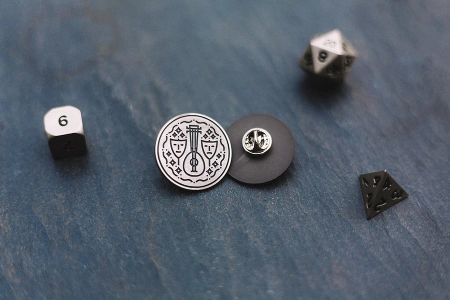 Bard Enamel Pin - accessories for D&D players