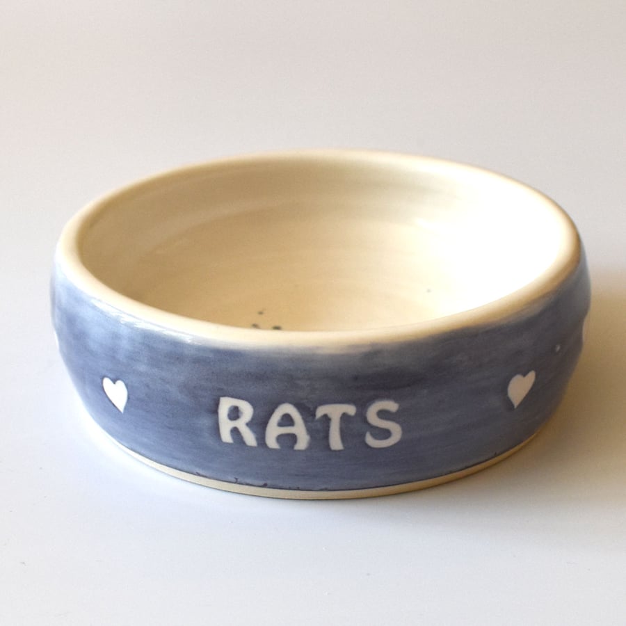 A188 Pet rat bowl RATS (UK postage free)