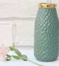 Gold Top Milk Bottle Vase - green - Image 4