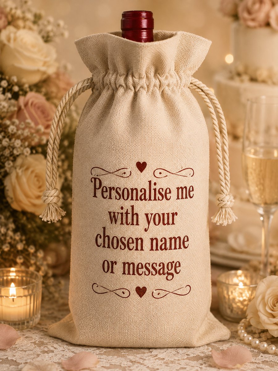 Personalised Wine Bottle Bag. A Fantastic Gift For Any Occasion.