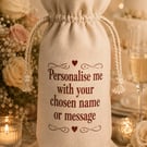 Personalised Wine Bottle Bag. A Fantastic Gift For Any Occasion.