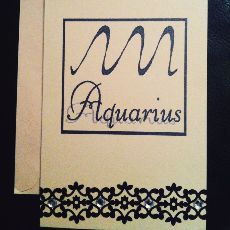 Aquarius Greetings Card