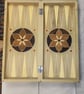 Hand-Carved Persian Backgammon Set – Luxury Wood Inlay & Motif Design - Image 3