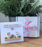 Get Well Soon Card With Removable Wooden Cottage Gift
