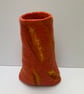 "Fire" inspired felted vase. - Image 2