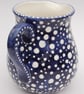 dotty blue and white jug - Image 3