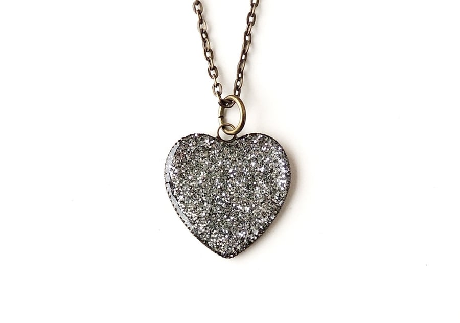 Silver Heart Necklace (270)