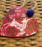 Lovely Christmas themed hanging decoupaged heart - Image 2