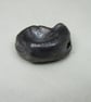 Medium Metallic Silver Ammonite Ceramic Bead - Image 4