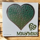 Heart themed Wedding Card.