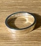 "Nightfall" - Sterling Silver Ring Plain - 5g - Made To Any Size - 4mm x 2mm - Image 5