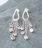 Sterling silver chandelier earrings, long silver earrings, statement earrings - Image 4