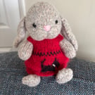 Rosy, little bunny from a pattern by Elves World.