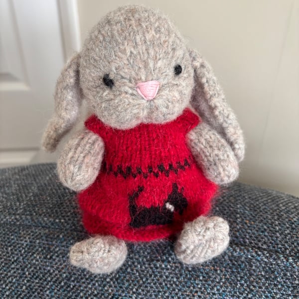 Rosy, little bunny from a pattern by Elves World.