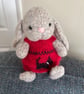 Rosy, little bunny from a pattern by Elves World.